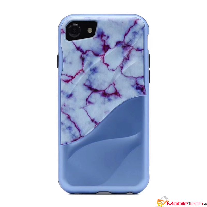mobiletech-iPhone7-8-Marble-Grain-Cover-Case-MidNightBlue